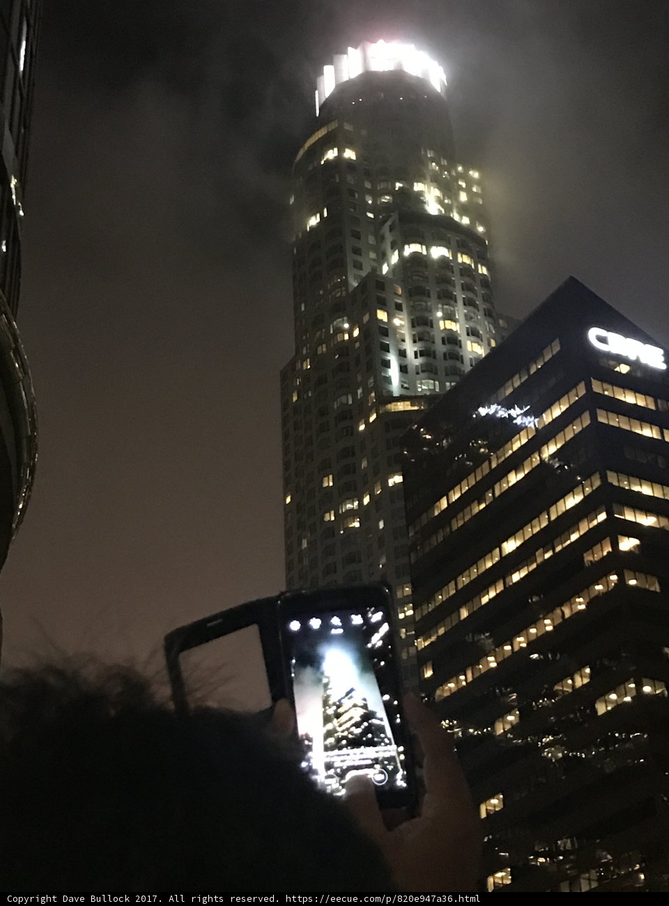 Nighttime Photography of Los Angeles Skyline