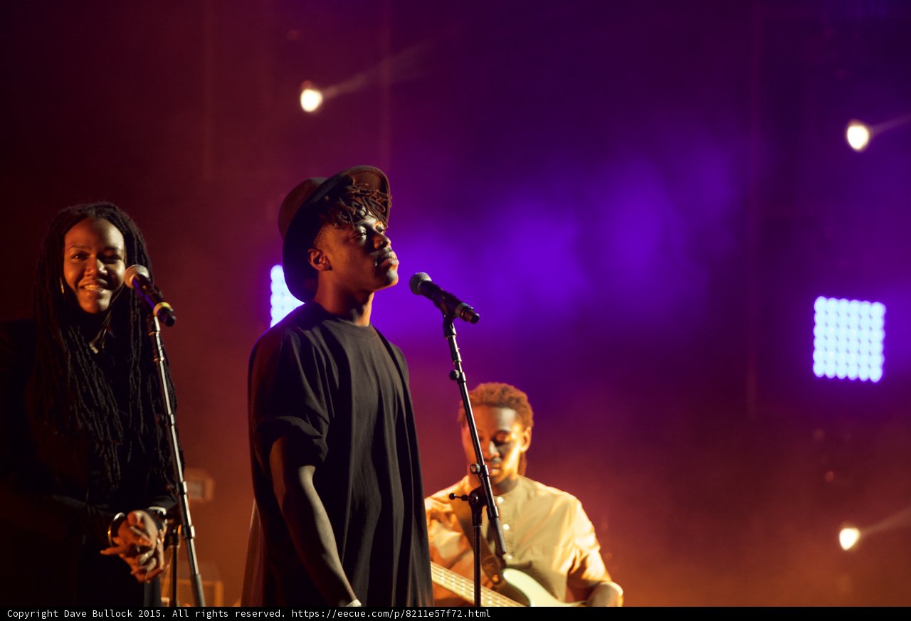 Solange Band Vocalist Hat Dreadlocks Backing Vocalist Bassist LED Panel Magenta