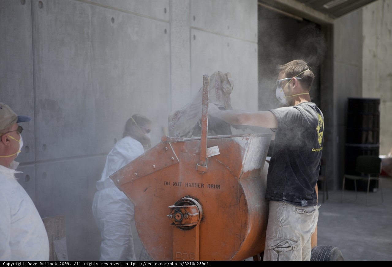 Mixing Concrete at the Factory