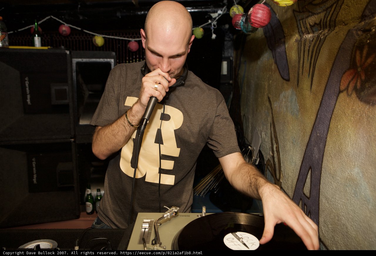 DJ Man with His Trusty Turntable