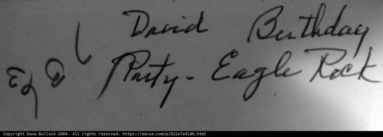 Handwritten Note