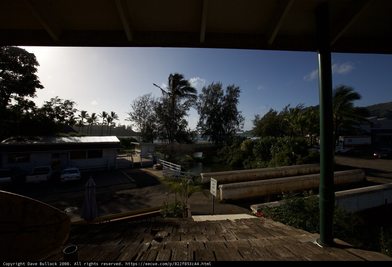 A Serene View from the Wooden Porch
