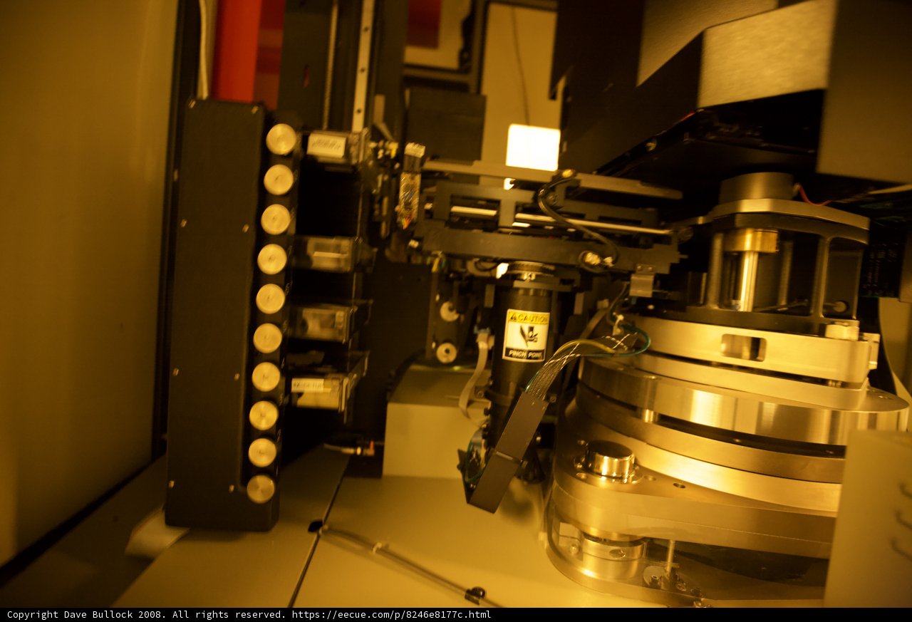 Close up of High-Tech Factory Machine