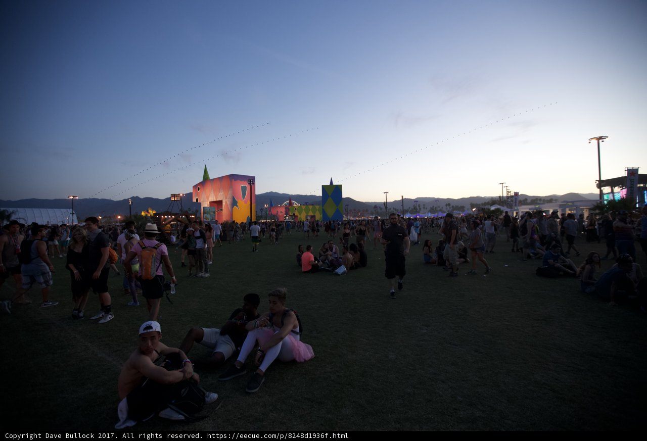 Relaxing on the Hill at Coachella