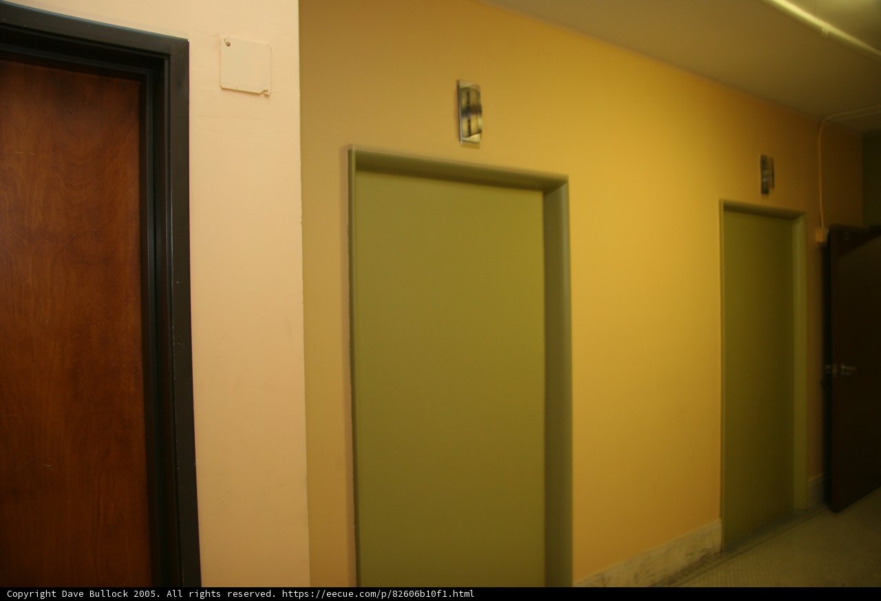 Three Doors and a Switch in a Hallway