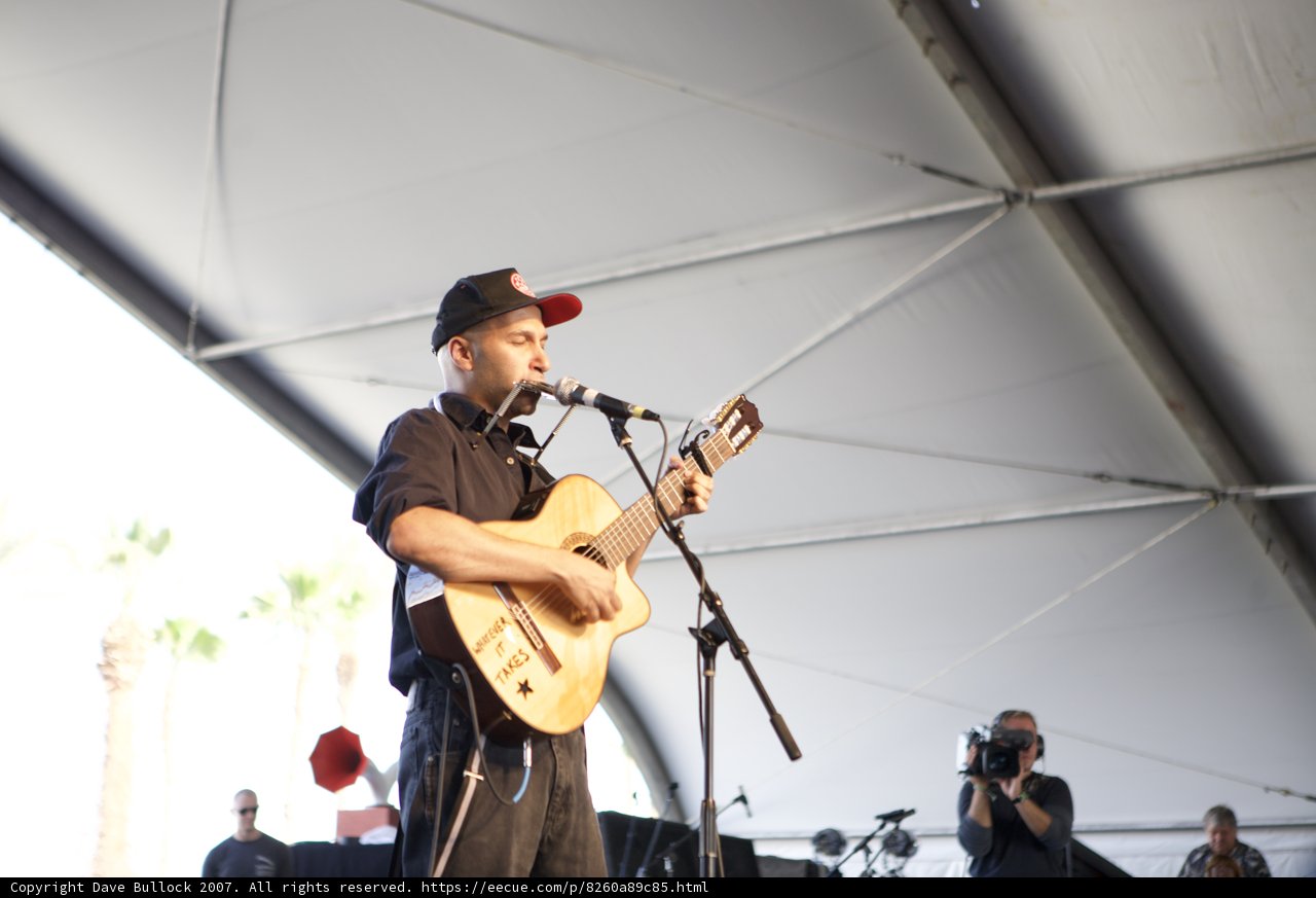 Tom Morello Rocks the Stage with his Guitar