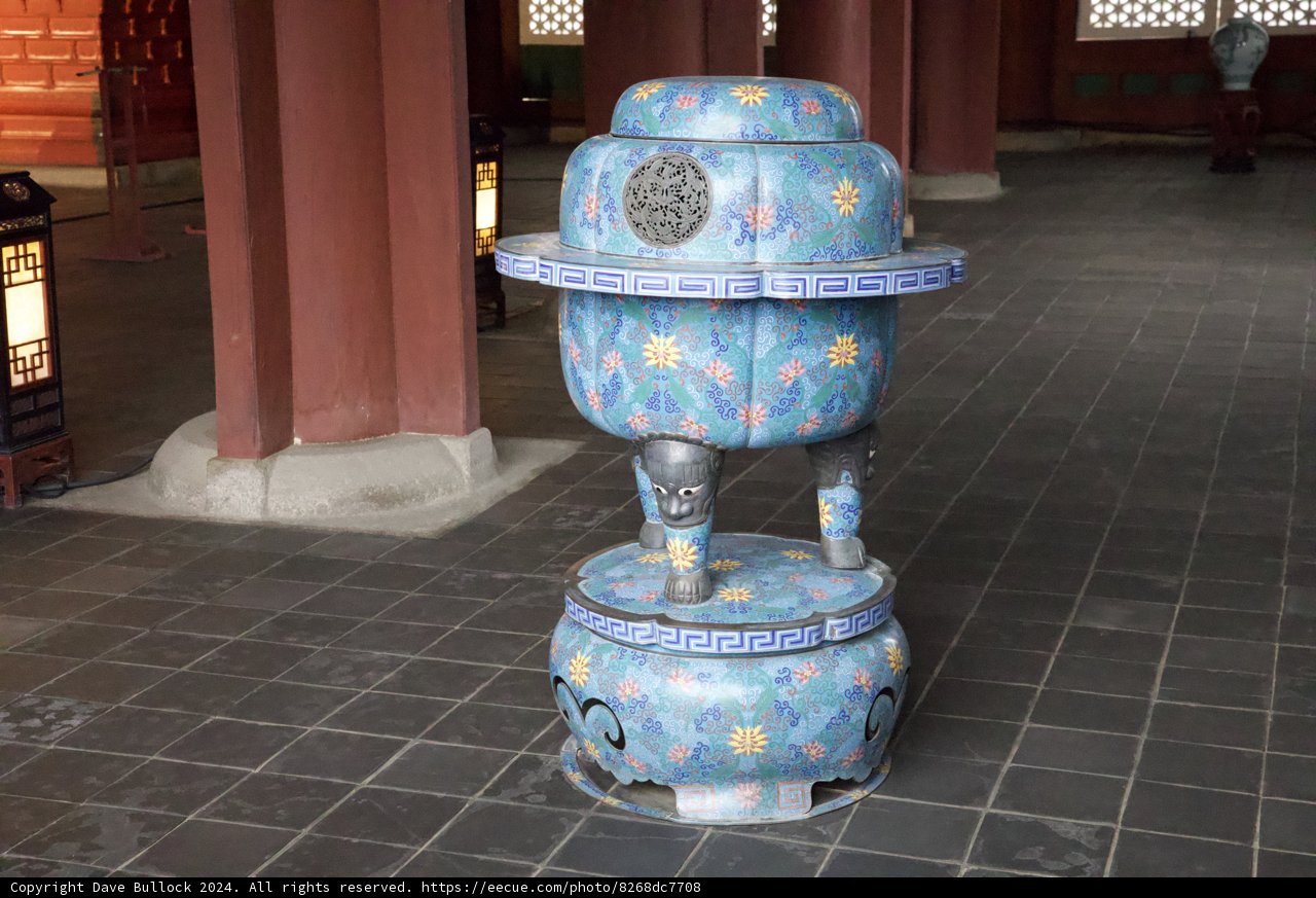 Korean Artistry: The Majestic Blue-White Pot
