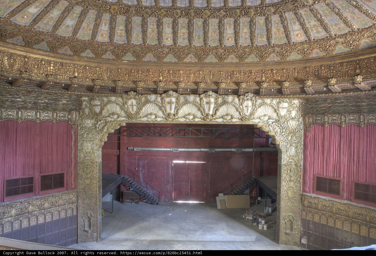 Glowing Gold and Red Theater