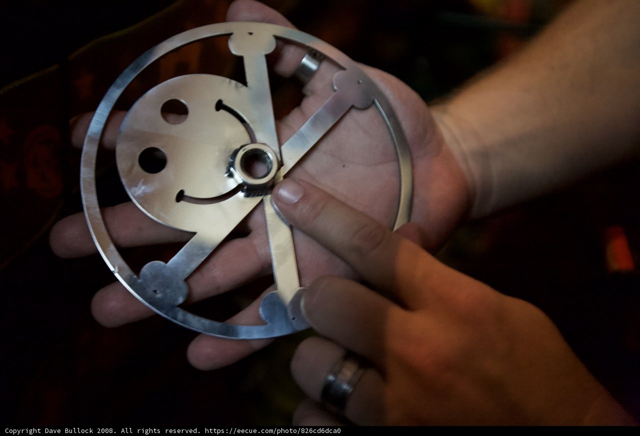 Smiling with a Metal Friend