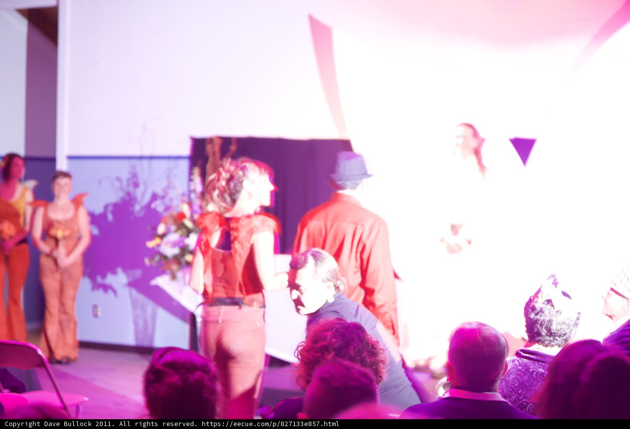 The Wickstrom Wedding: On Stage with the Bride and Groom