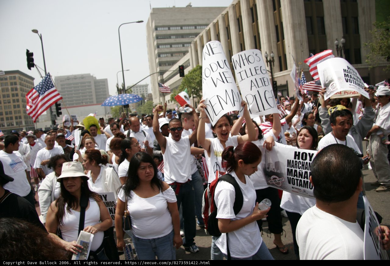 Protest Parade on City Streets