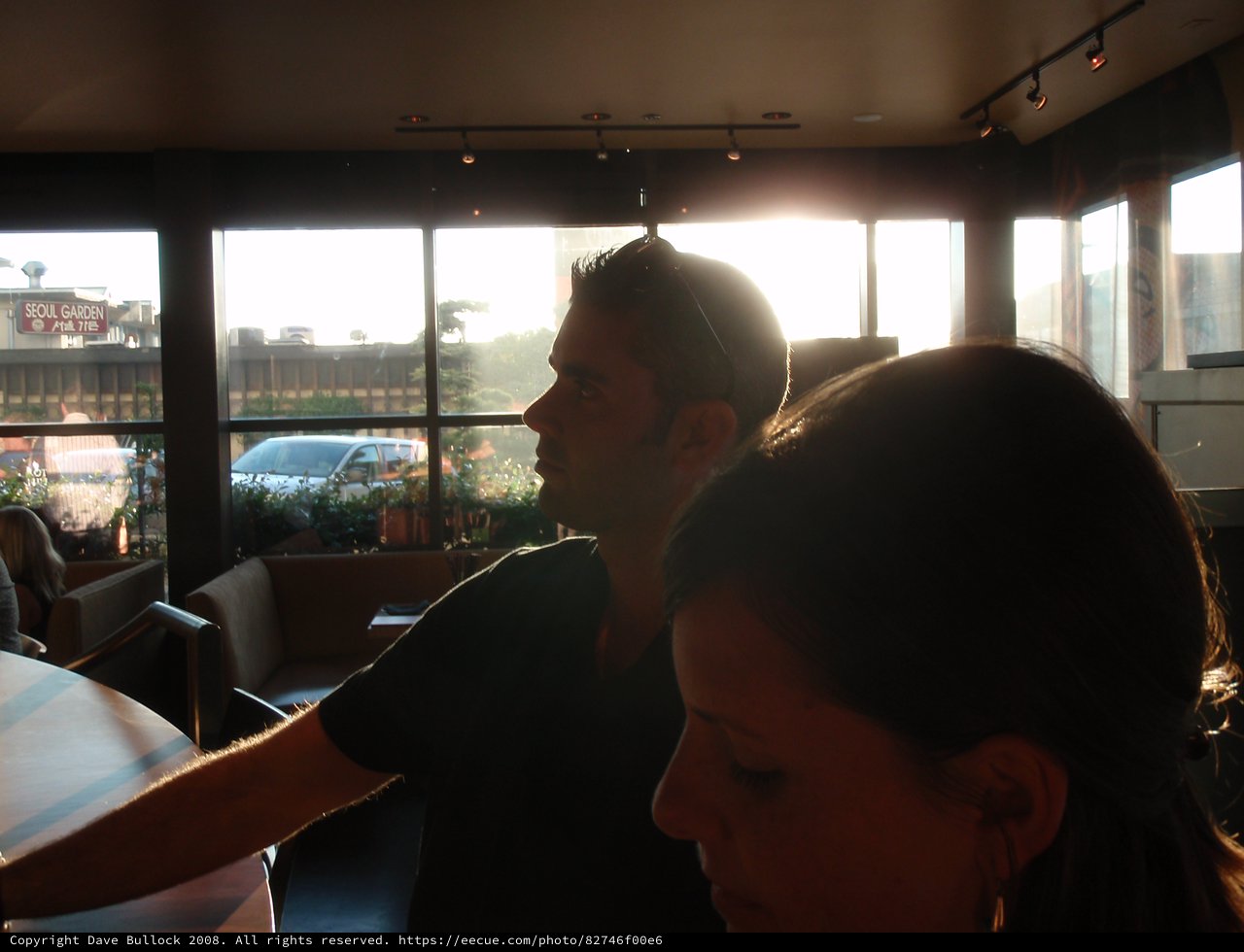 Golden Hour Silhouettes at Seoul Garden Restaurant