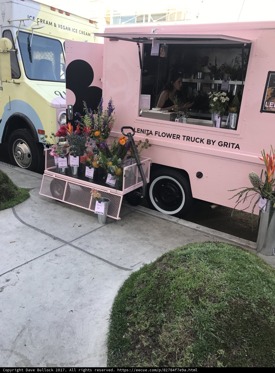 Pink Food Truck Blooms with Flowers