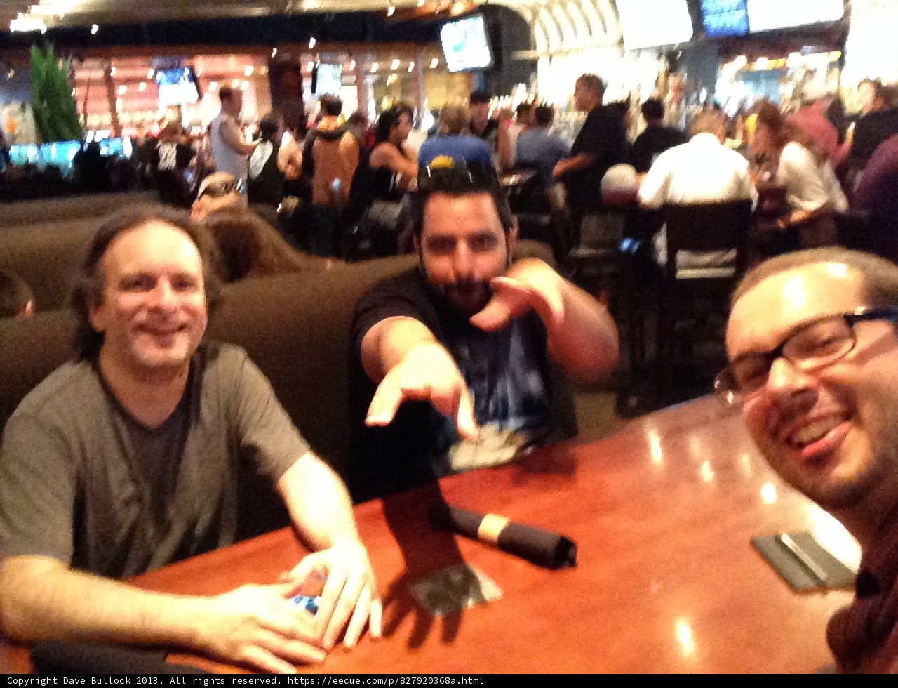 Dave and Michael at a Los Angeles Restaurant