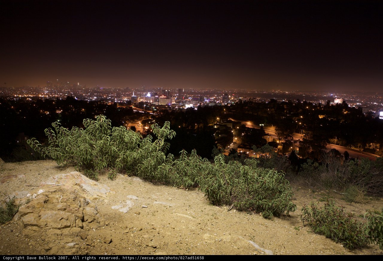City Lights on a Hilltop