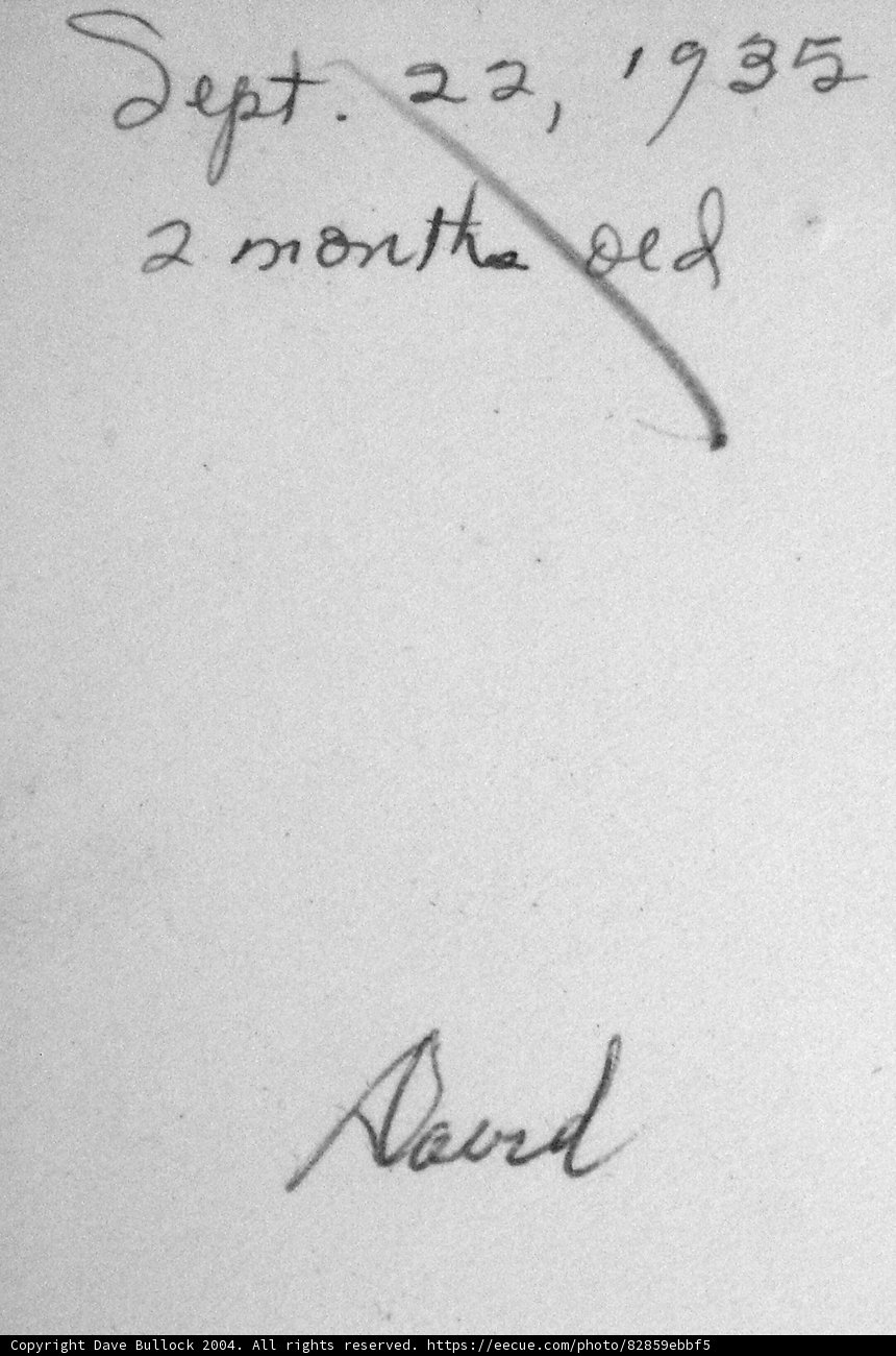 Handwritten Note from 2004