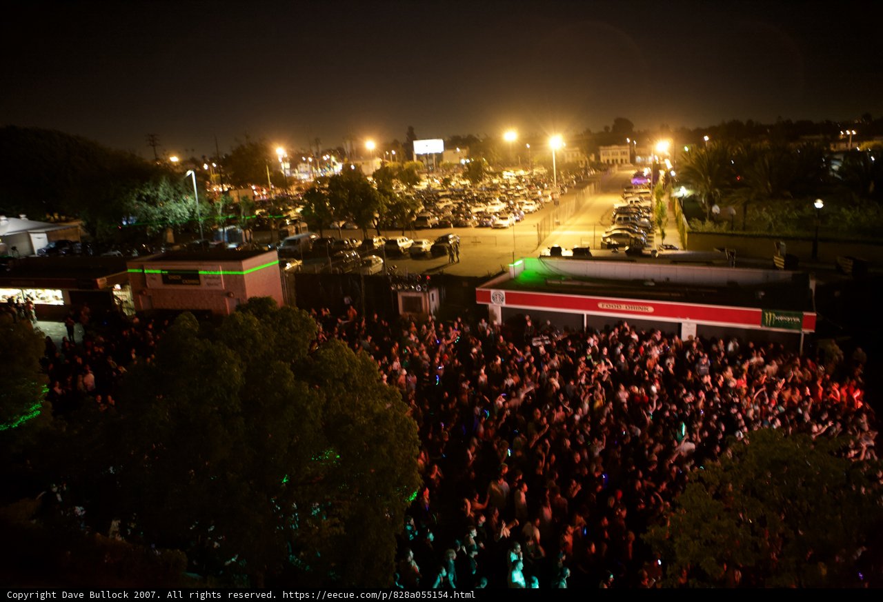 Metropolis Concert Crowd at Night