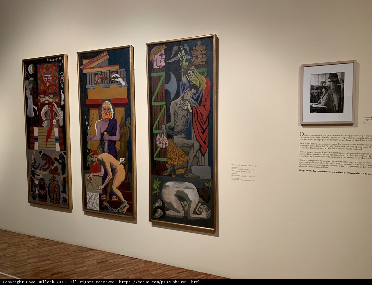 Diego Rivera enjoying Picasso and the Cubists exhibition