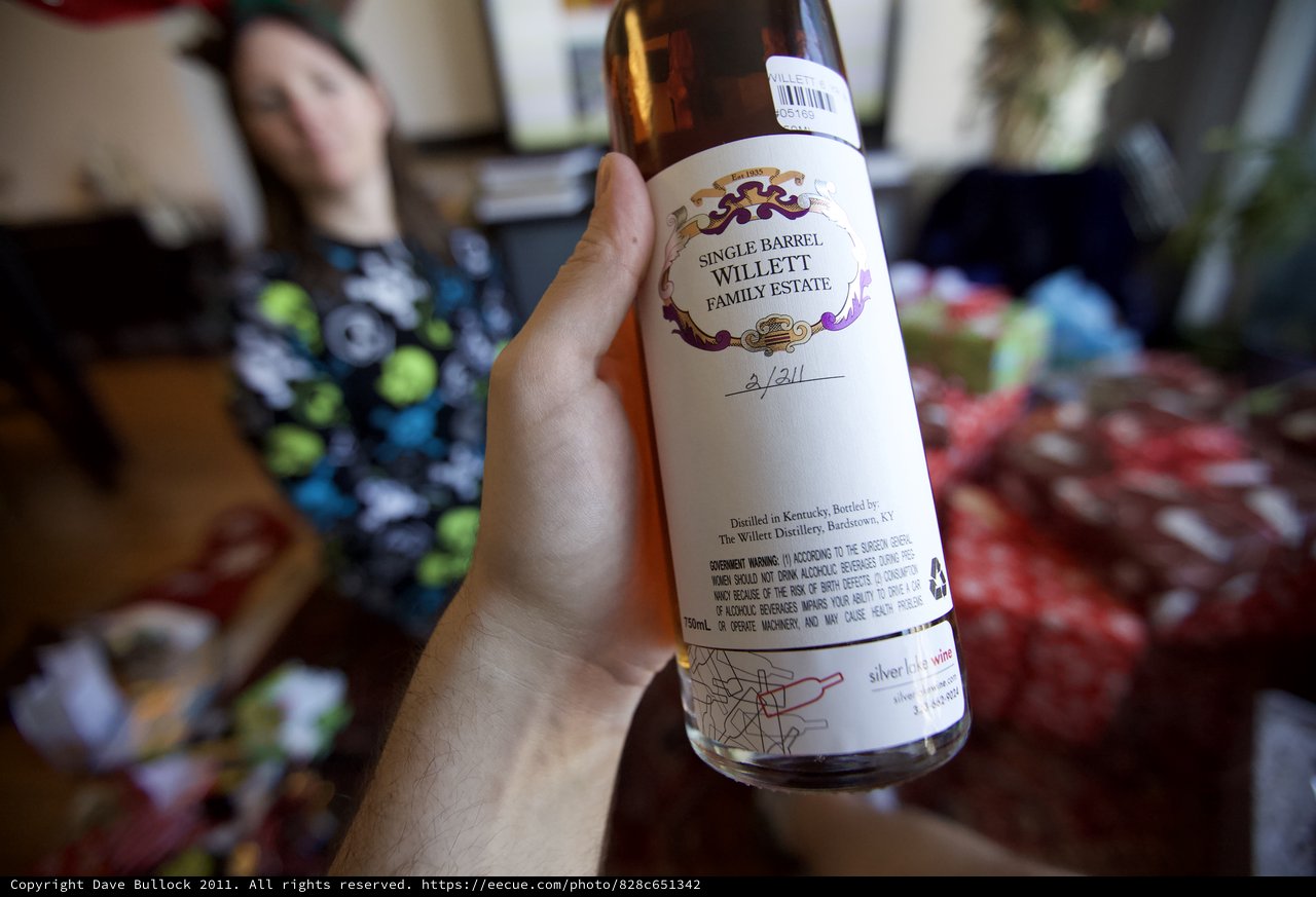 Single Barrel Willett Family Estate Bourbon Christmas Gift