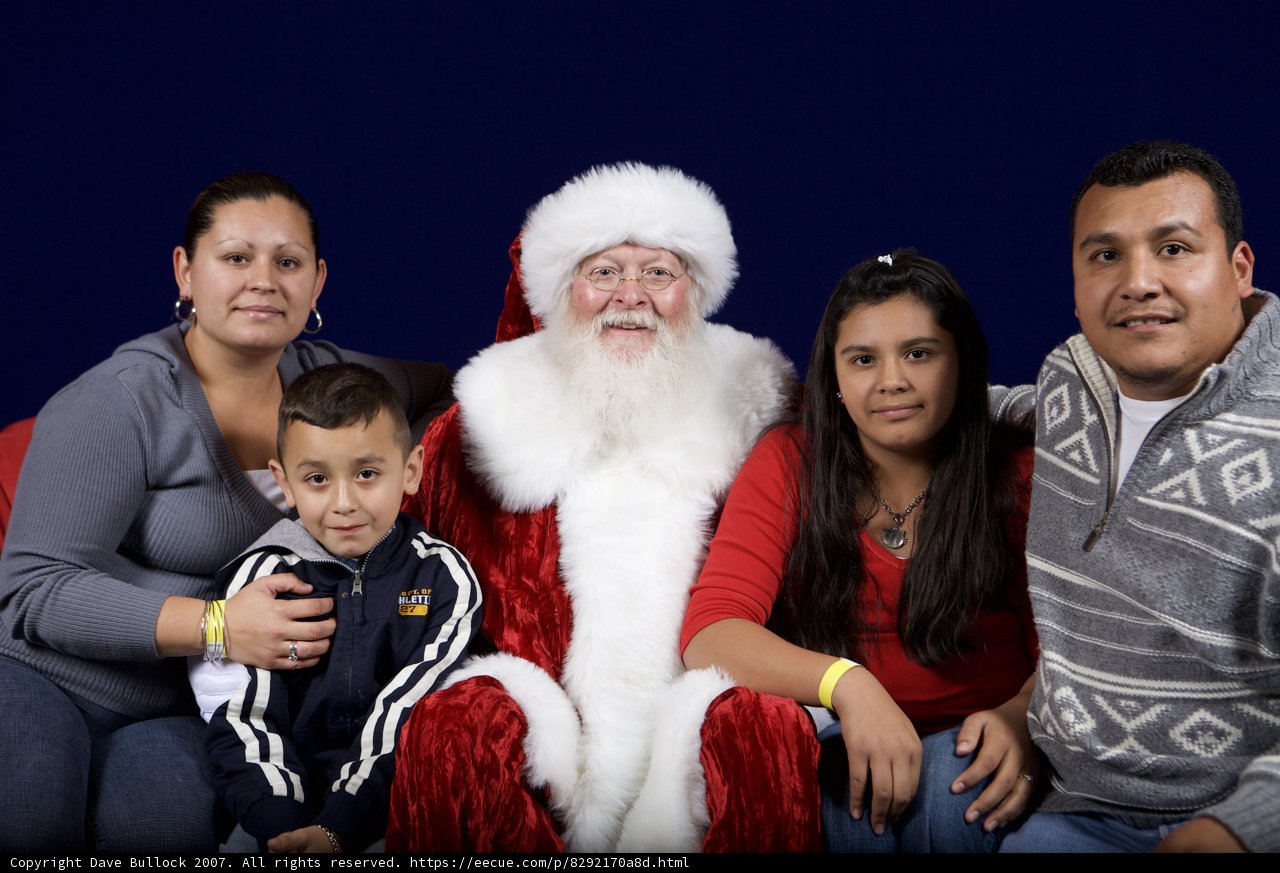A Festive Family Gathering with Santa Claus