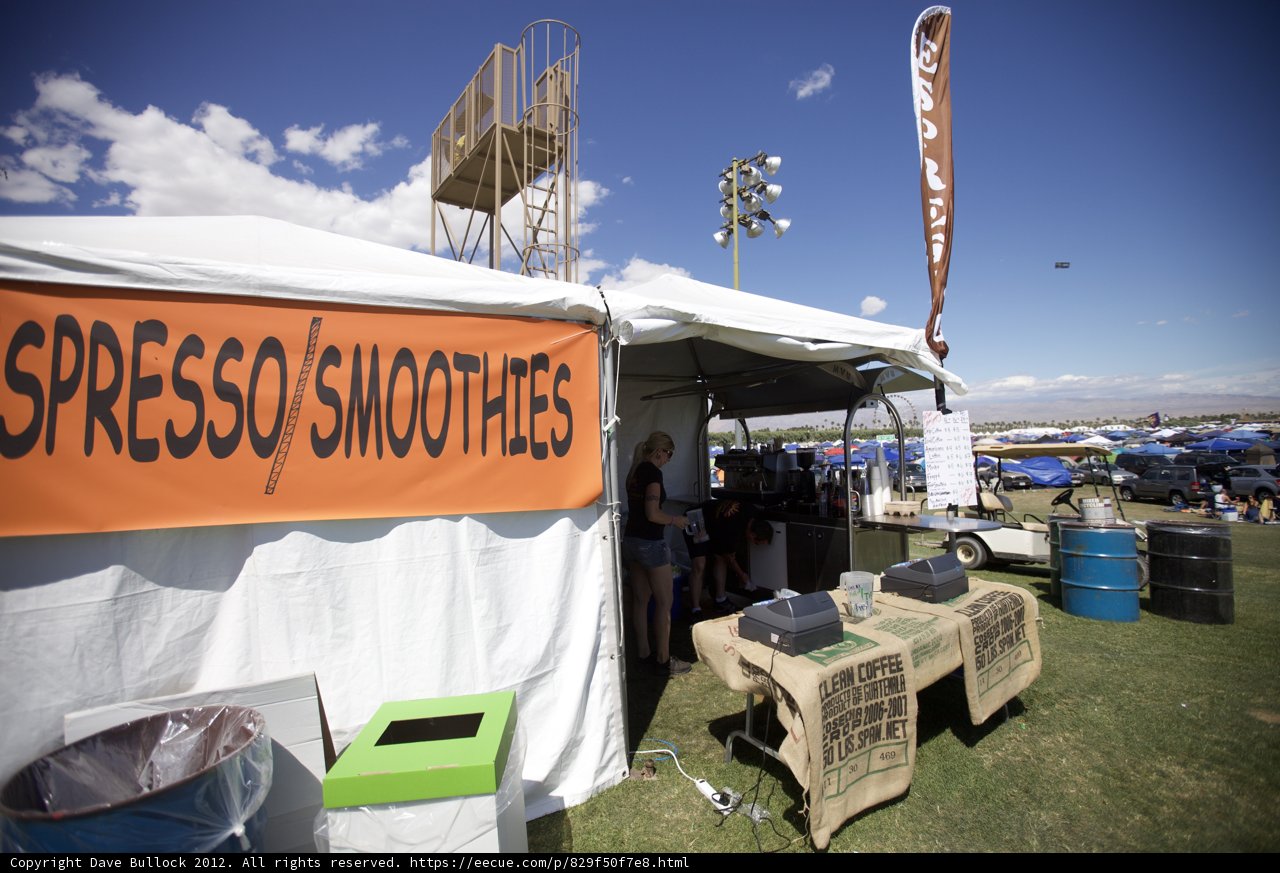 Spresso Smoothies Under the Coachella Tent