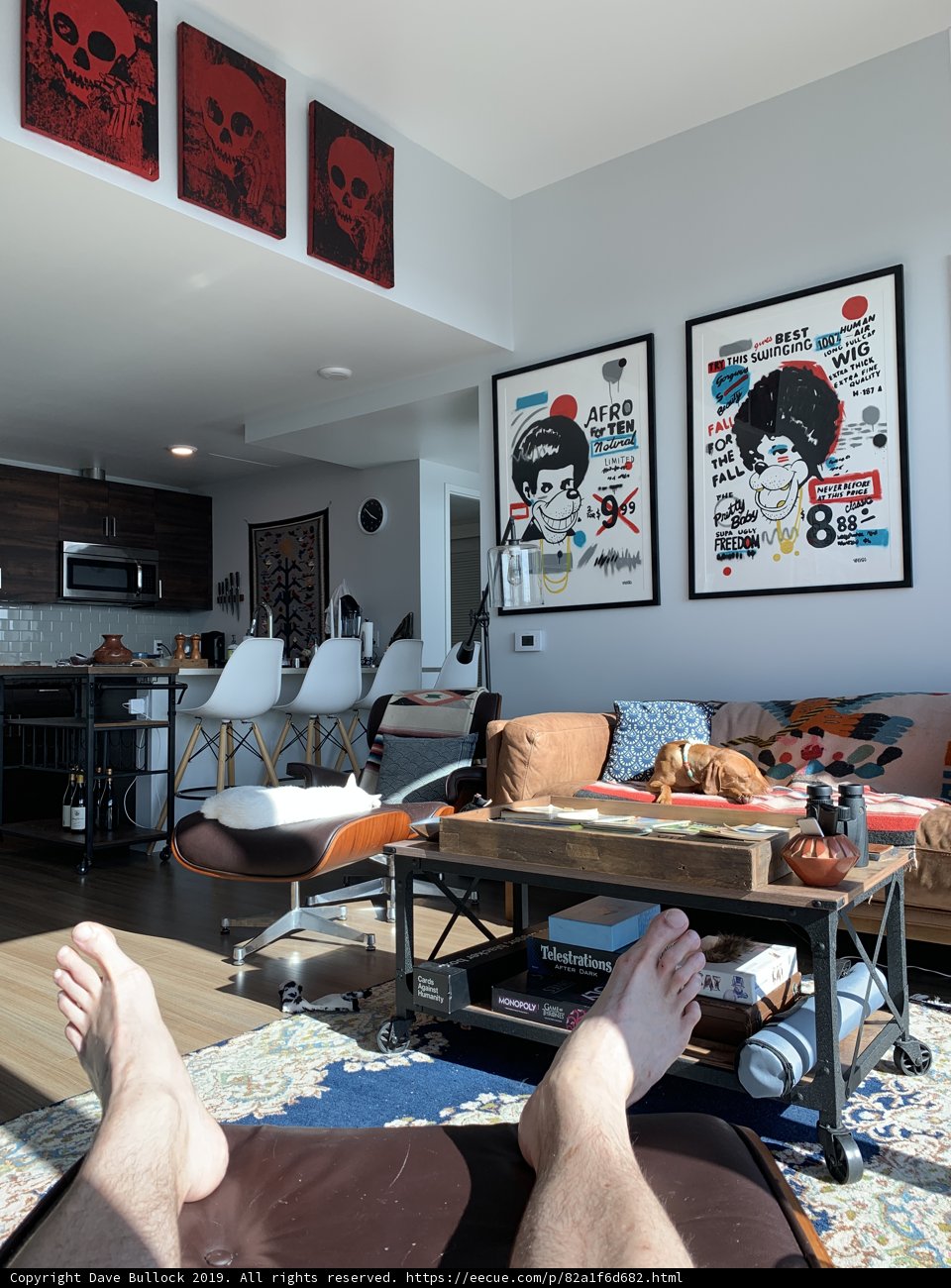 Relaxing in the Living Room