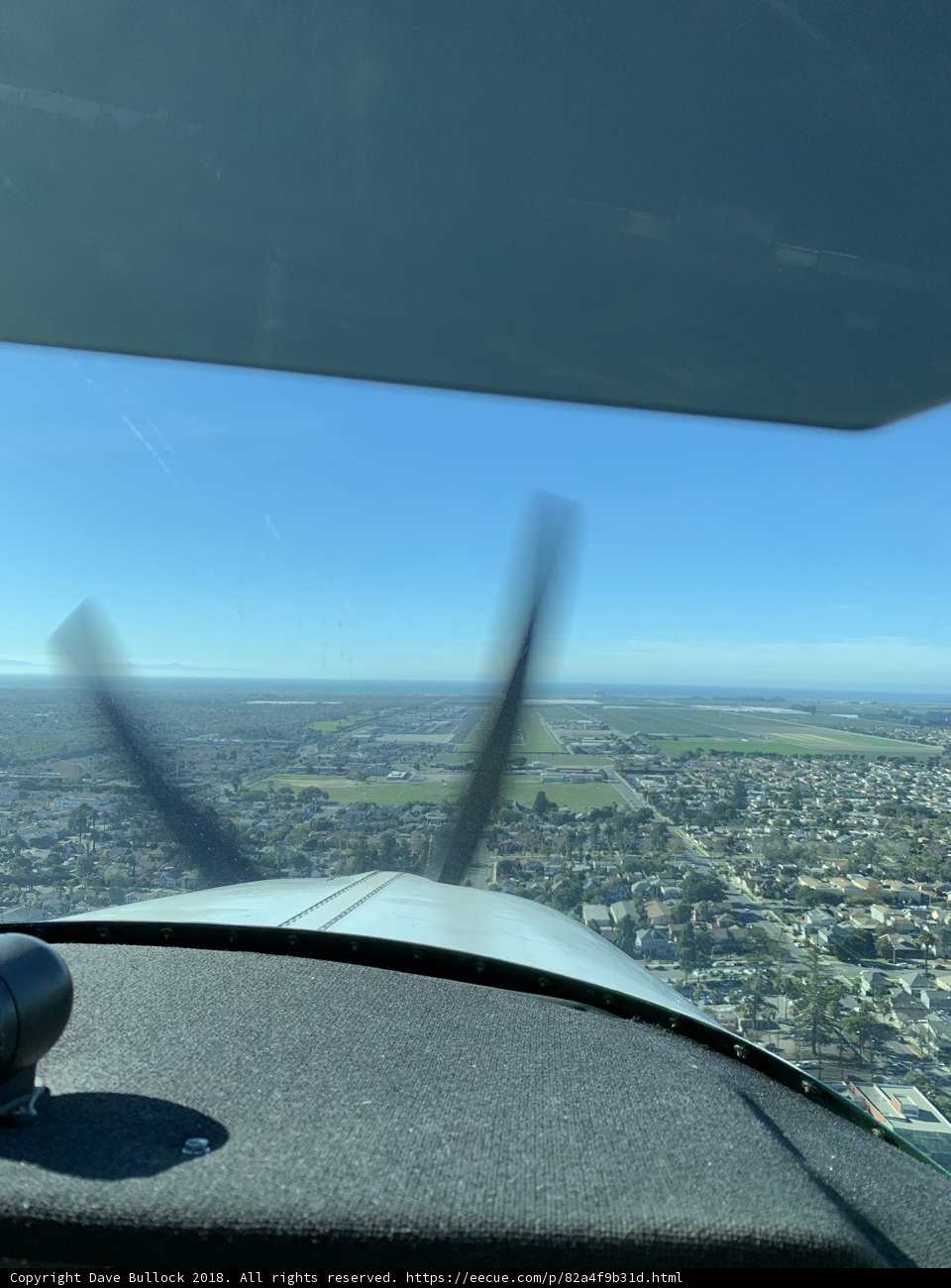 Aerial View of the City from the Cockpit
