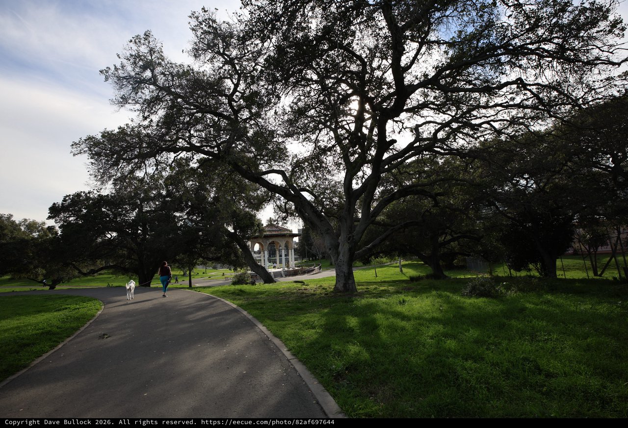 Twilight Walk Through Historic Park Grounds