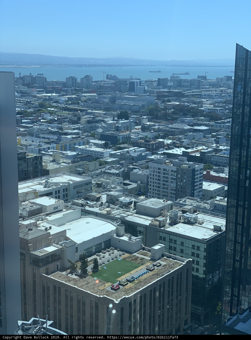 Panoramic Cityscape from the Top of an Office Building