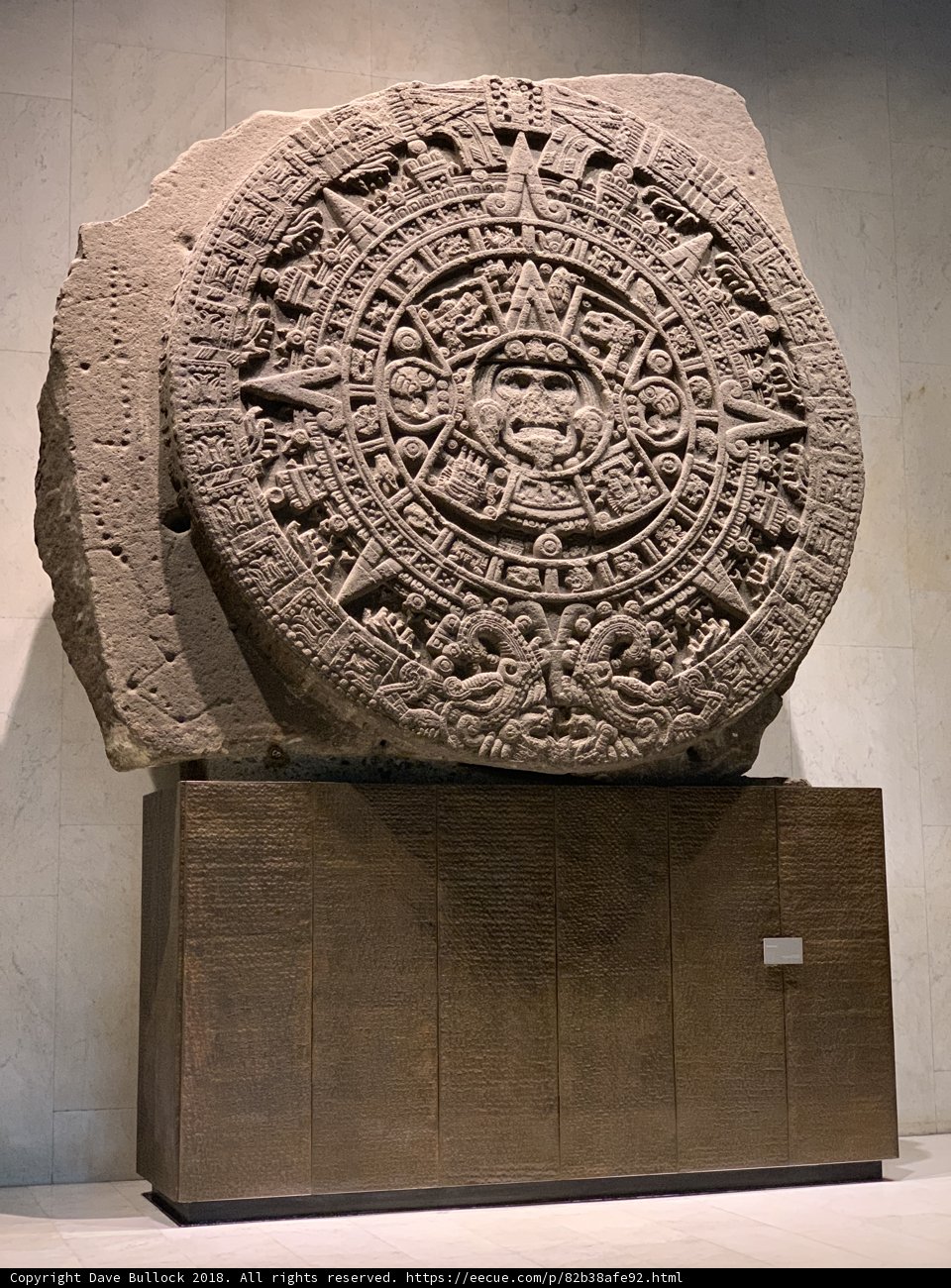 The Maya Calendar Sculpture in the Museum