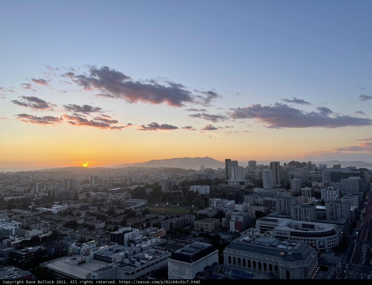 San Francisco Cityscape at Sunset