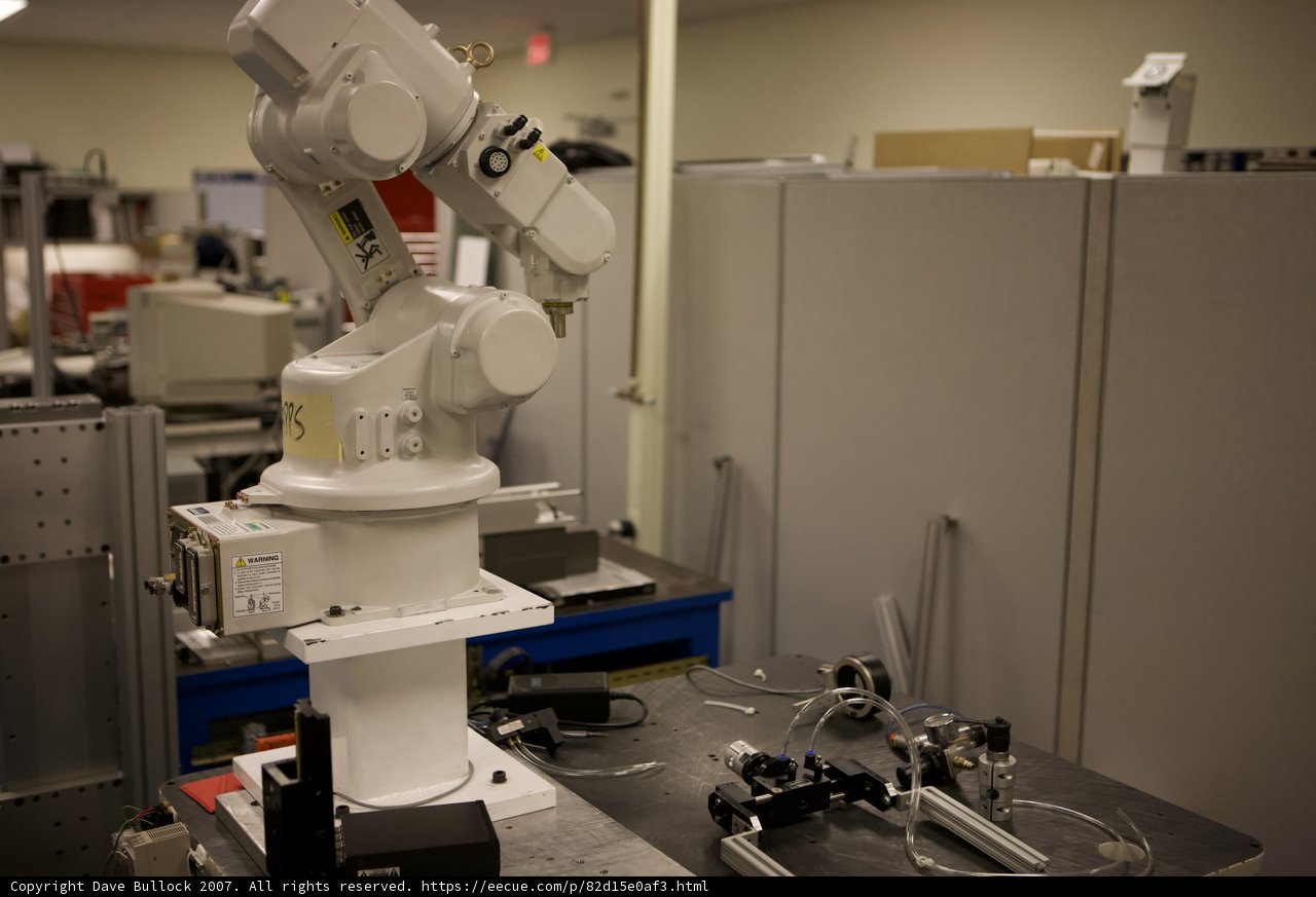 Robot at Work in Laboratory