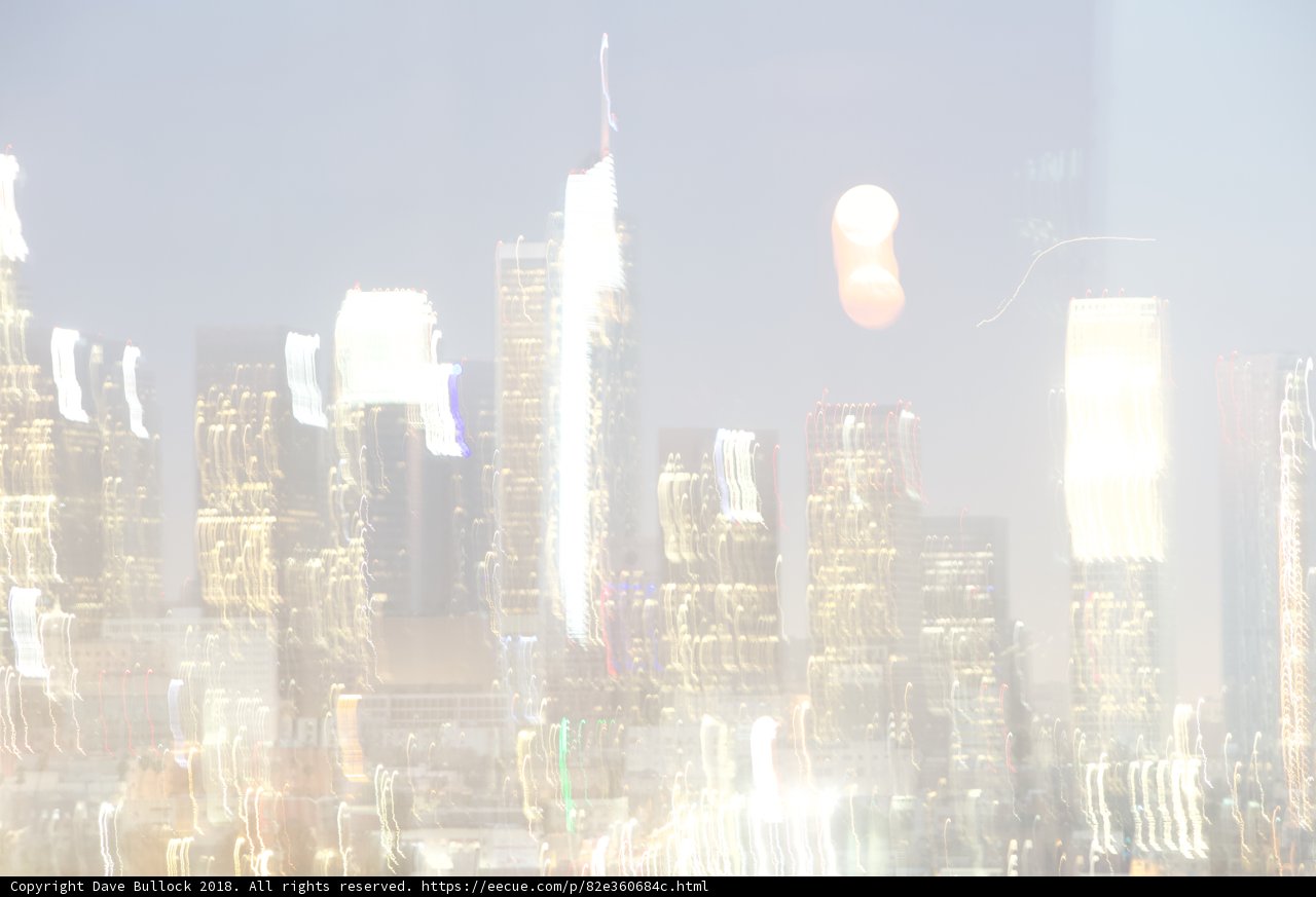 Blurry Metropolis at Night