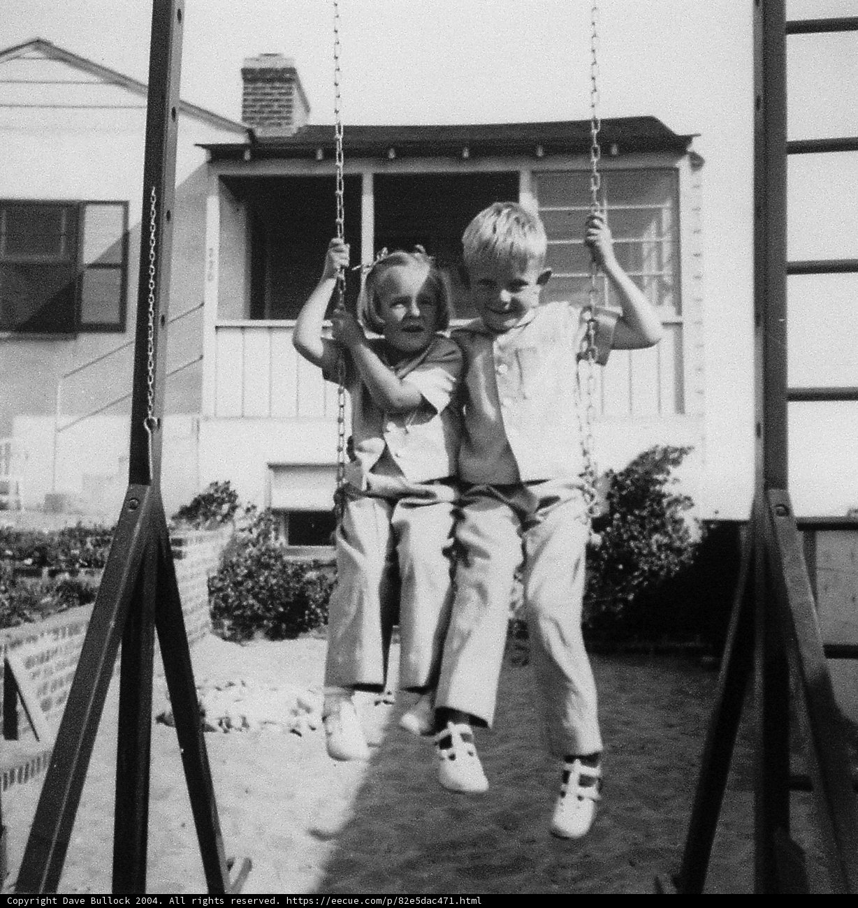 Swinging Away in the Front Yard