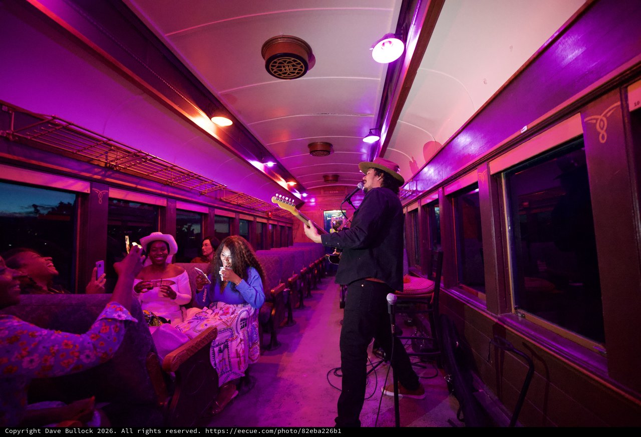 Live Country Music Performance on Vintage Train Car