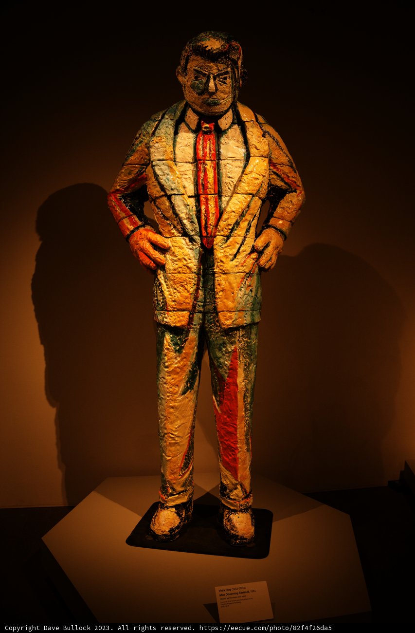 The Suited Sentinel: A Masterpiece of Modern Art