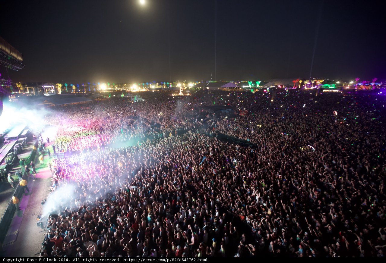Rocking the Night Sky at Coachella Music Festival