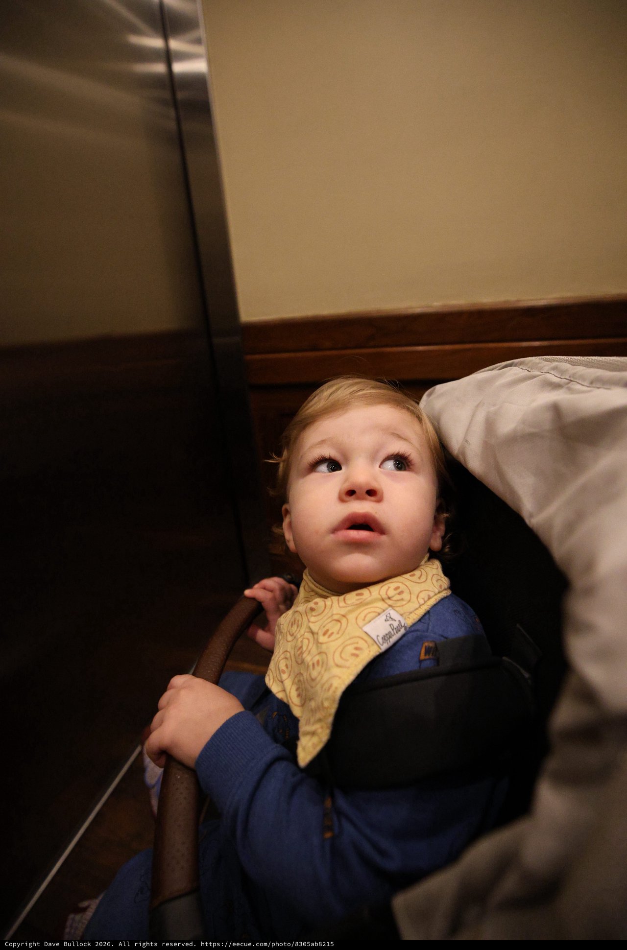 Toddler's Wonder-Filled Gaze from Bedroom Floor