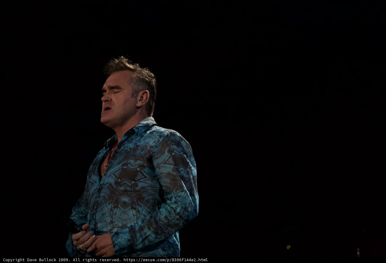 Morrissey Takes the Stage in Blue