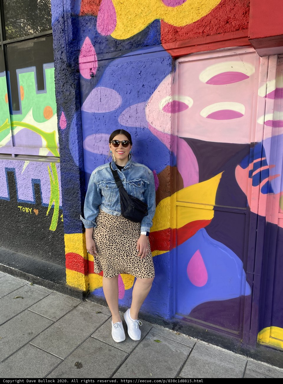 Standing in Colorful Surroundings