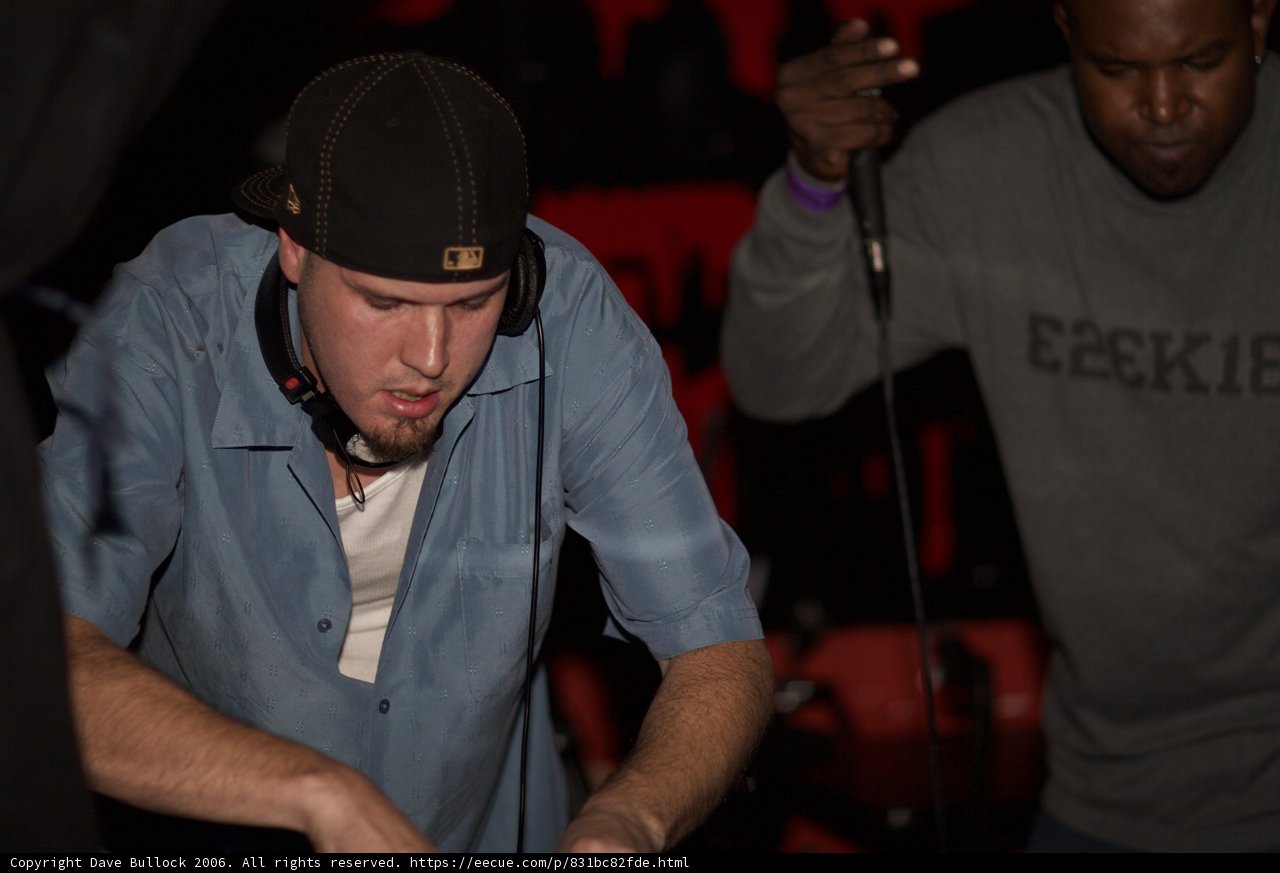 Blue-Shirted Man Rocks the Night Away