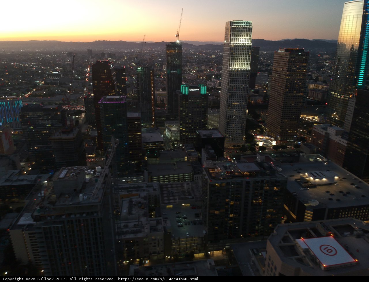 Beautiful Los Angeles City from above