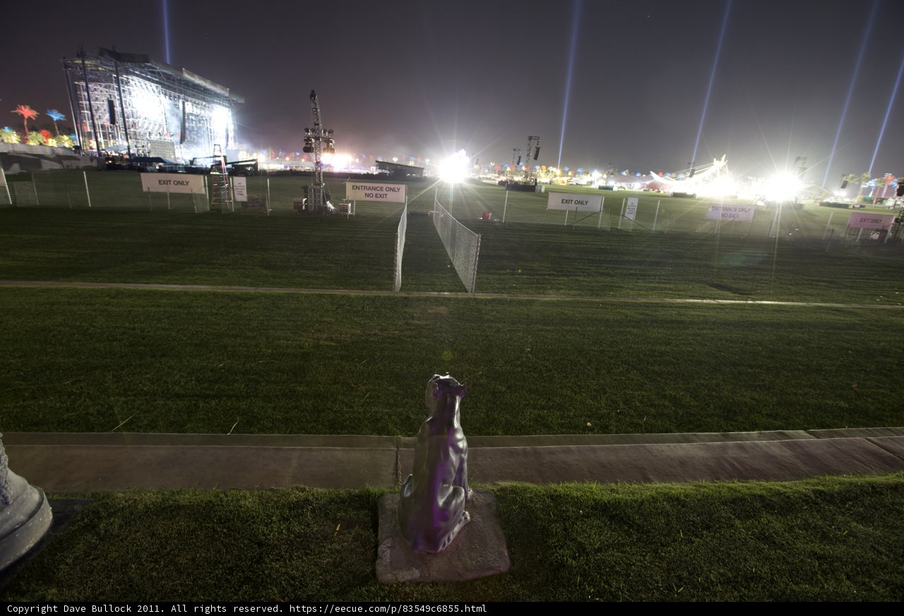 Nighttime Statue
