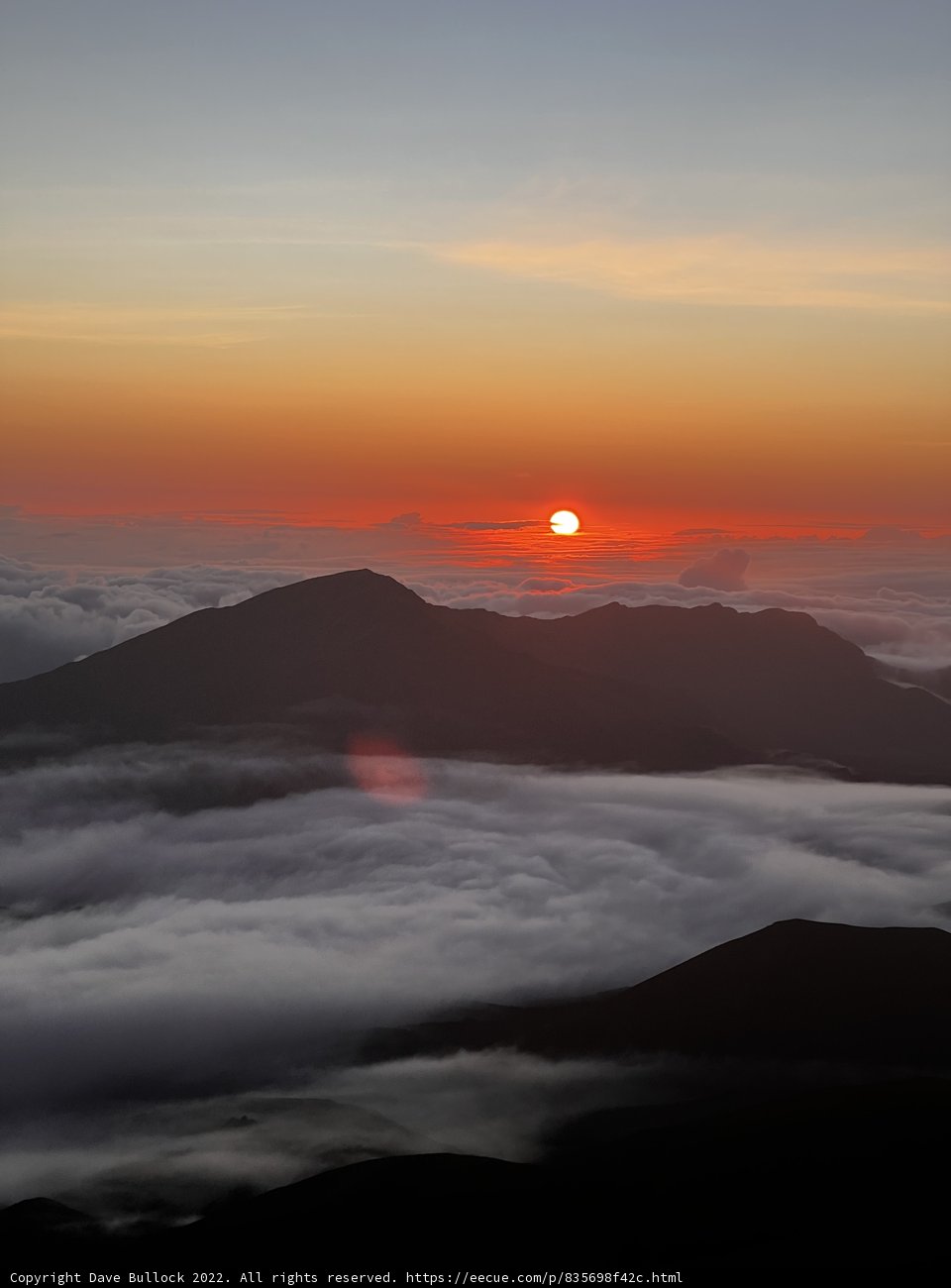 A Majestic Sunrise over the Haleakalā Mountains