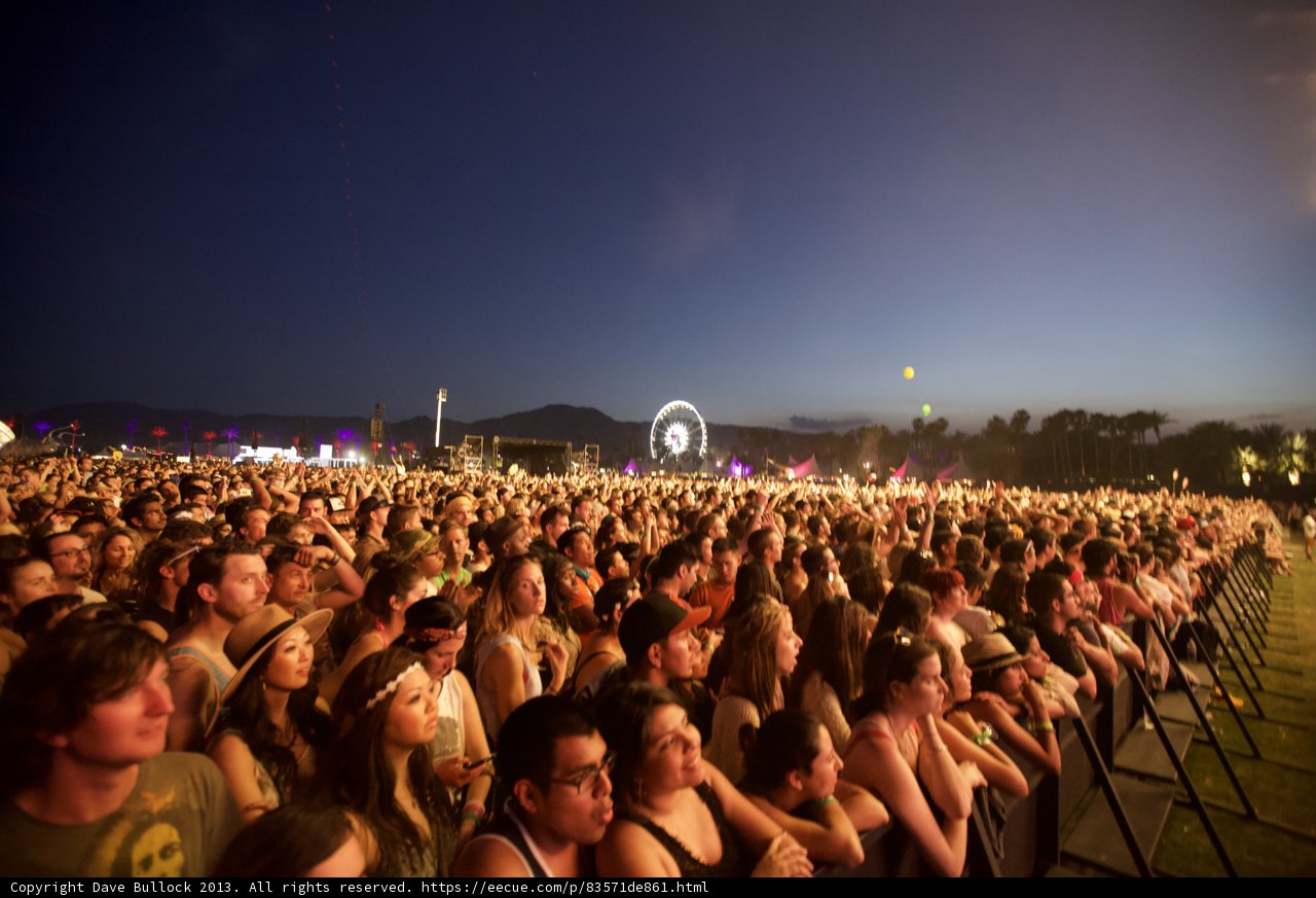 Concertgoers Rock Out Under the Night Sky at Coachella