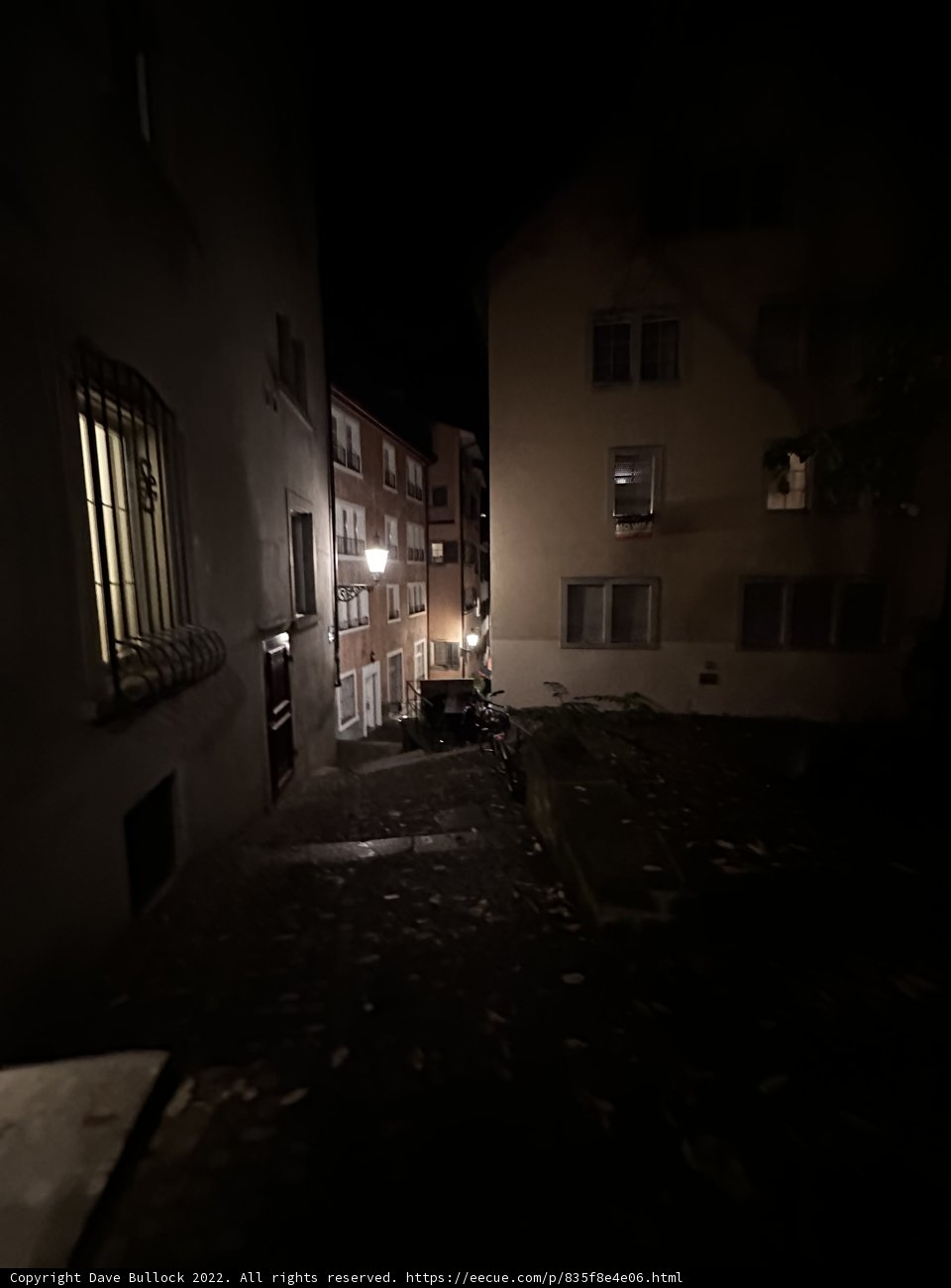 City Lights in the Dark Alley