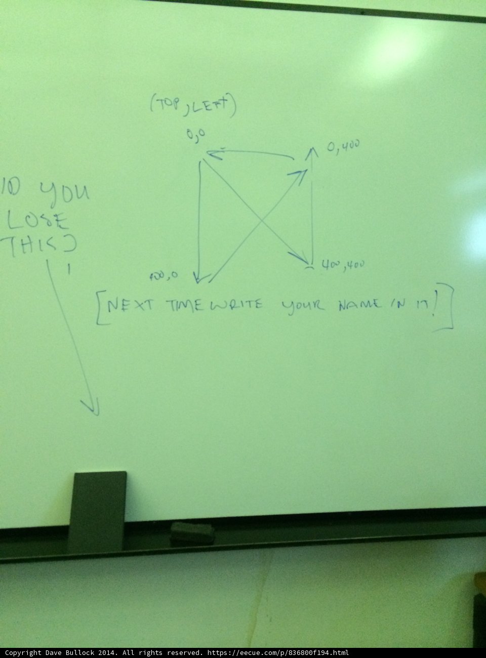 Triangle Diagram on Whiteboard