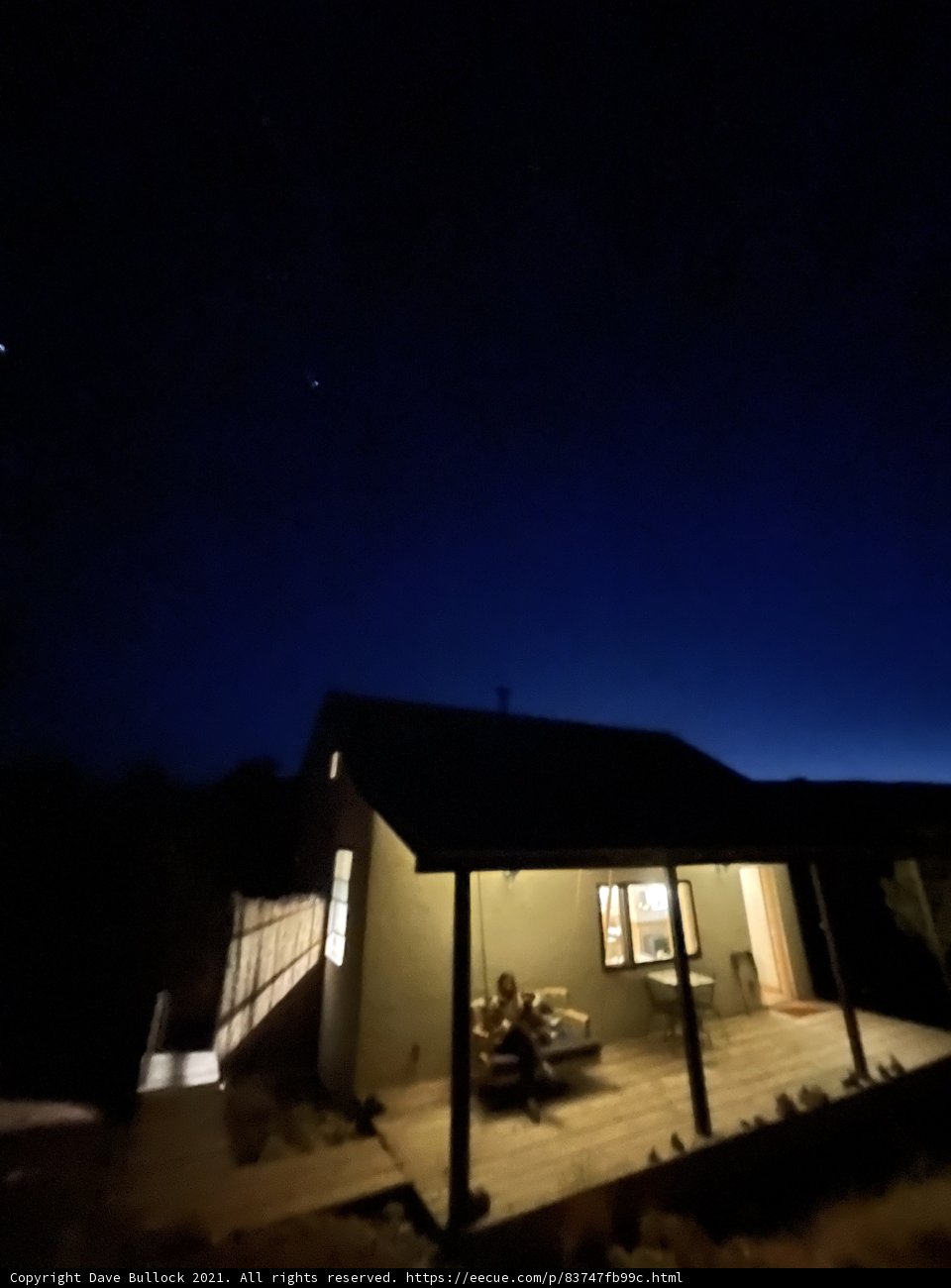 Moonlit Countryside Hut