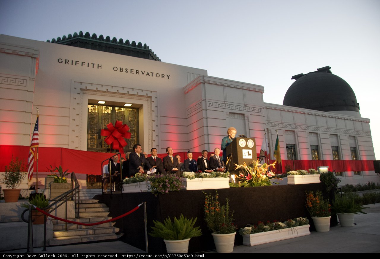 President Obama Speaks at the Hollywood Sign Opening