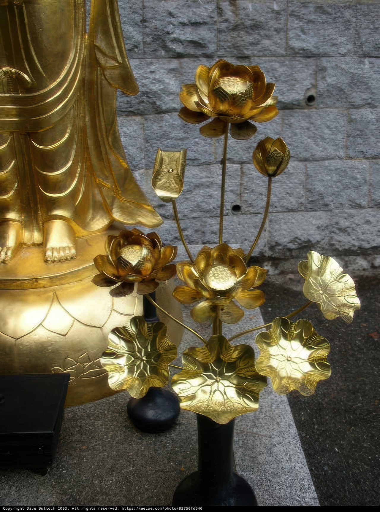 Golden Buddha Statue in Kyoto Temple